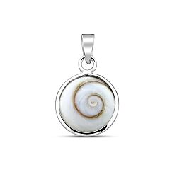 Wholesale 925 Sterling Silver 10mm Round Shiva Eye Pendant