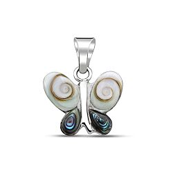 Wholesale 925 Sterling Silver Butterfly Shiva Eye Pendant