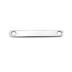 Wholesale Silver Minimalist Thin Tag Charm