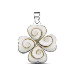 Wholesale 925 Sterling Silver Clover Shiva Eye Pendant
