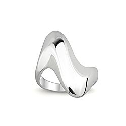 Wholesale Sterling Silver Modern Wave Plain Ring
