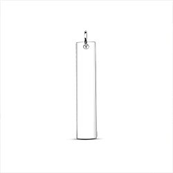 Plain Silver Rectangle Pendant