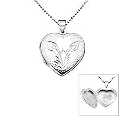 Wholesale 925 Sterling silver Heart Locket Flower Tulip Necklace Chain 