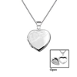 Wholesale 925 Sterling Silver Heart Locket Flower Swan Necklace Chain 