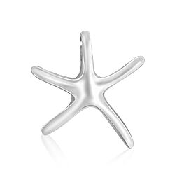 Wholesale 925 Sterling Silver 16mm Starfish Plain Pendant
	
