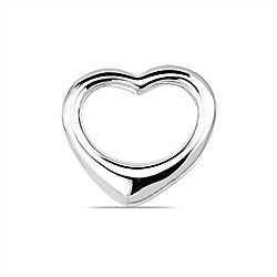 Wholesale 925 Sterling Silver Heart Shaped Plain Pendant