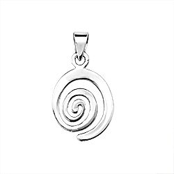 Wholesale 925 Sterling Silver Spiral Plain Pendant