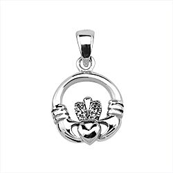 Wholesale 925 Sterling Silver Crown Oxidized Plain Pendant 