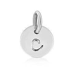 Wholesale 925 Sterling Silver Initial Alphabet C Charm