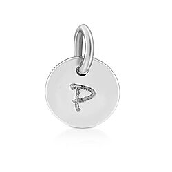 Wholesale 925 Sterling Silver Initial Alphabet P Charm