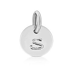 Wholesale 925 Sterling Silver Initial Alphabet S Charm