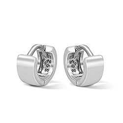 Wholesale 925 Sterling Silver Huggie Plain Hoop Earring