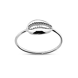 Wholesale 925 Sterling Silver Cowrie Sea Shell Plain Ring
