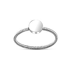 Wholesale Silver Twisted Round Plain Ring