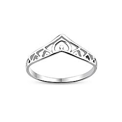 Wholesale 925 Sterling Silver Princess Heart Plain Ring