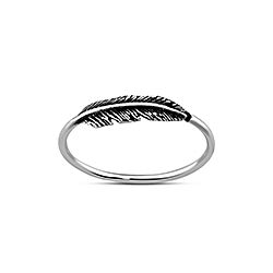 Wholesale 925 Sterling Silver Bird Feather Plain Ring