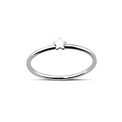 Wholesale 925 Sterling Silver Star Plain Ring