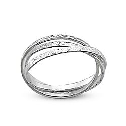Wholesale 925 Silver Wrap Trinity Ring