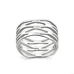 Wholesale Sterling Silver Wide Layer Band Plain Ring