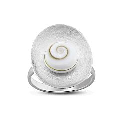 Wholesale 925 Sterling Silver Big Oval Shaped Shiva Eye Ring