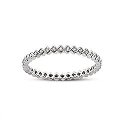 Wholesale Silver Cubic Zirconia Diamond Shape Ring