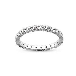 Wholesale Silver Cubic Zirconia Wedding Band Ring
