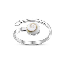 Wholesale 925 Sterling Silver Round-Shaped Shiva Eye Ring