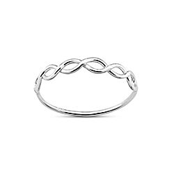 Wholesale 925 Silver Twist Knot Plain Ring