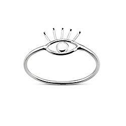 Wholesale 925 Sterling Silver Evil Eye Plain Ring