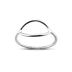 Wholesale 925 Sterling Silver Open Oval Plain Ring
