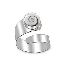 Wholesale Silver Round Adjustable Shiva Eye Ring