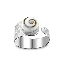 Wholesale Silver Round Wide Shiva Eye Ring