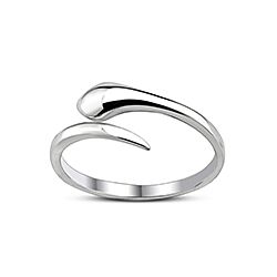 Wholesale Silver Open Claw Snake Design Plain Ring