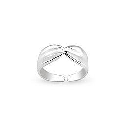 Wholesale 925 Sterling Silver High Polish Plain Adjustable Toe Ring