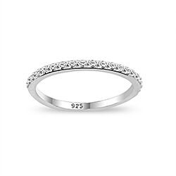 Wholesale 925 Sterling Silver Plain CZ Ring