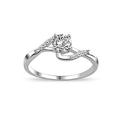 Wholesale Silver Prong Setting Clear CZ Ring 138