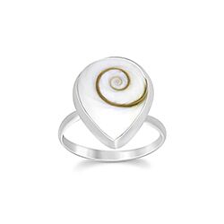 Wholesale 925 Sterling Silver Teardrop Shiva Eye Ring