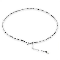 Wholesale 925 Sterling Silver Ball Beaded Anklet  