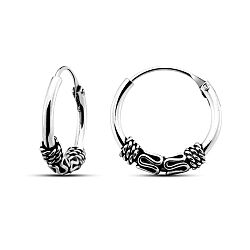 Wholesale 925 Sterling Silver Bali Hoop Earrings