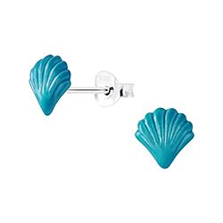 Wholesale 925 Sterling Silver Seashell Kids Stud Earrings   