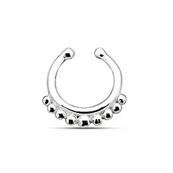 Wholesale 925 Silver Dot Bead Nose Septum