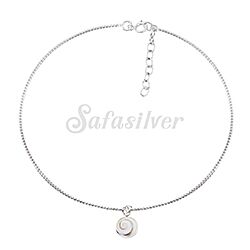 Wholesale 925 Sterling Silver Curb Chain Shiva Eye Bracelet