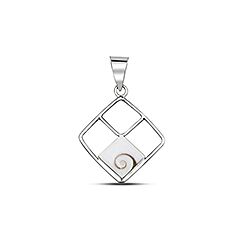 Wholesale 925 Sterling Silver Square Shape Shiva Eye Pendant