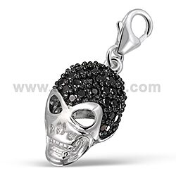 Wholesale 925 Sterling Silver Skull Charm