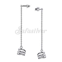 Wholesale 925 Sterling Silver Chain Ear Cuff Earrings
