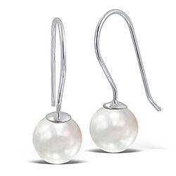 Wholesale 925 Sterling Silver Hook Pearl Earrings