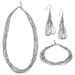 Wholesale 925 Sterling Silver Wire Plain Jewelry Set