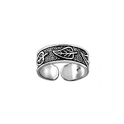 Wholesale 925 Sterling Silver Leaf Toe Ring