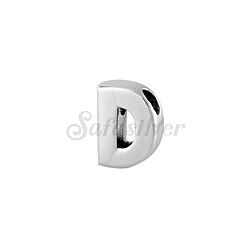 Wholesale Sterling Silver Letter D Charm  