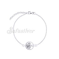 Wholesale 925 Sterling Silver Life of Tree Plain Bracelet